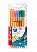 Popisovač STABILO point liner 88 sada 8 ks "Pastel"