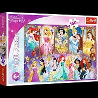 Trefl Puzzle Disney Princess - Portréty princezen / 160 dílků