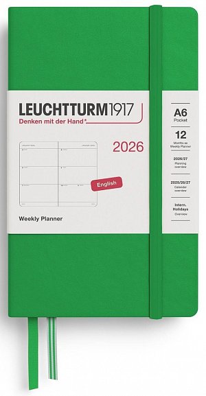 Weekly Planner 2026 Pocket (A6) Spring Leaf