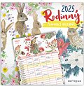 Kalendář 2025 nástěnný: Rodinný, plánovací, 30 × 30 cm