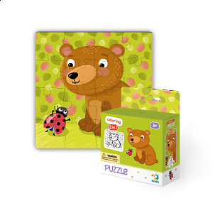 Dodo Puzzle s omalovánkou - Medvídek 16 dílků