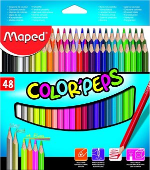 Maped - Pastelky trojhranné Color´ Peps 48 ks