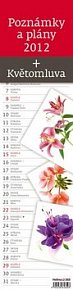 Kalendář nástěnný 2012 - Poznámky a Plány + Květomluva