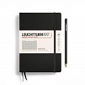 Leuchtturm1917 Zápisník Black Medium A5 čtverečkovaný