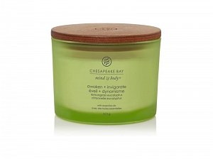 Vonná svíčka CHESAPEAKE BAY CANDLE Awaken & Invigorate 312g / 3 knoty