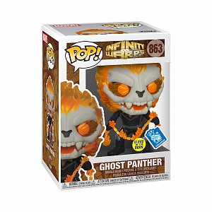 Funko POP Marvel: Infinity Warps - Ghost Panther w/Chain (exclusive special edition GITD)