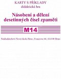 Sada kartiček M14 - Násobení a dělení desetinných čísel zpaměti