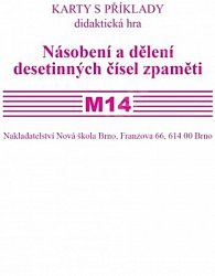 Sada kartiček M14 - Násobení a dělení desetinných čísel zpaměti