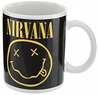 Hrnek keramický - Nirvana/Keep Smiling logo