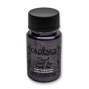 Metalická akrylová barva Cadence Dora Metalic - tmavá orchidej / 50 ml