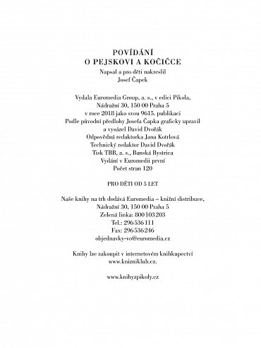 Náhled Povídání o pejskovi a kočičce, 1.  vydání