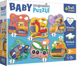 Trefl Puzzle Baby Na staveništi 6v1 (2-6 dílků)