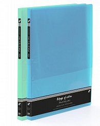 Katalogová kniha A4 PP 20 listů PASTELINI / modrá