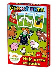 Černý Petr Moje první zvířátka společenská hra - karty v plastové krabičce MPZ 6x9cm