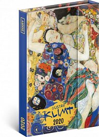 Diář 2020 - Gustav Klimt - týdenní, magnetický, 11 × 16 cm