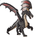 Drak ocelový figurka