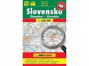 Slovensko automapa 1:500 000 (velké písmo)