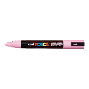 Posca popisovač PC-5M, 1,8 - 2,5 mm, světle růžová (51)