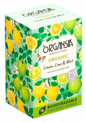 ORGANSIA BIO Lemon Lime & Mint přebal 18x1,8g