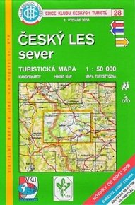 Český les - sever - Turistická mapa - edice Klub českých turistů 28