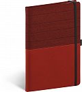 Notes - Skiver červenovínový, linkovaný, 13 × 21 cm
