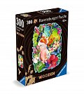 Dřevěné puzzle Barevní papoušci 300 dílků