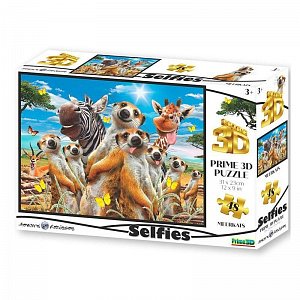 Puzzle 3D - Surikata Selfie / 48 dílků