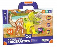 MierEdu Magnetická tabulka Dinosauři - Triceratops