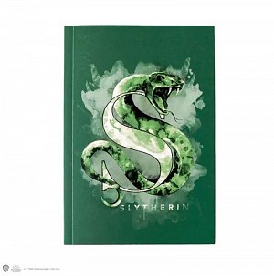 Harry Potter zápisník A5 - Zmijozel akvarel
