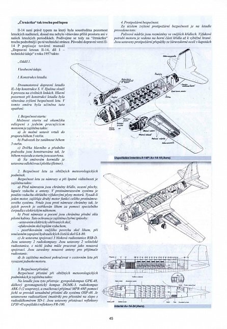 Náhled „Čtrnáctka” Iljušin Il-14/Avia Av-14 v československém vojenském letectvu