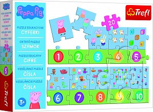 Trefl Puzzle Peppa Pig - Čísla / 20 dílků