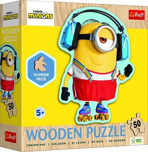 Dřevěné Puzzle 50 dílků Mimoni/Já Padouch 4 