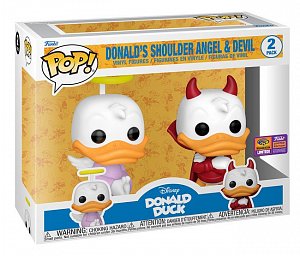 Funko POP Disney: Donald Duck - 2PK Donald’s Shoulder Angel and Devil (2022 shared WonderCon exclusive)