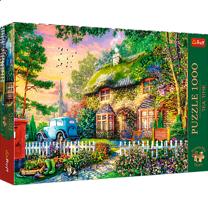 Puzzle Premium 1000 dílků  - Tea Time: Chata Stoney Lane