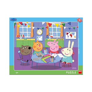 Puzzle deskové Peppa Pig ve školce 40 dílků