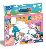 Puzzle Water Magic 3D Prasátko Peppa 15 dílků (maluj vodou)