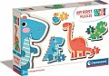 Puzzle Dinosauři 4v1 (2,3,4,5 dílků)