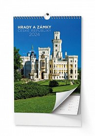 Hrady a zámky České republiky 2024 - nástěnný kalendář