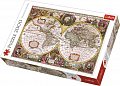 Puzzle Mapa Světa rok 1630 2000 dílků 96x68cm v krabici 40x27x6cm
