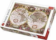 Trefl Puzzle Historická mapa světa r. 1630 / 2000 dílků