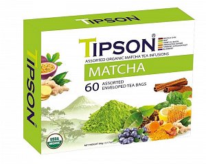 Čaj TIPSON BIO Matcha kazeta 60 ks x 1,5g