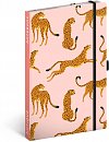 Notes Leopardi, linkovaný, 13 × 21 cm