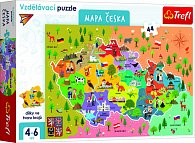 Trefl Puzzle Mapa České republiky / 44 dílků