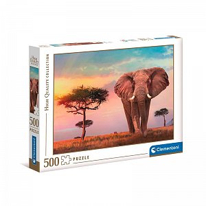 Clementoni Puzzle - Africký západ slunce, 500 dílků