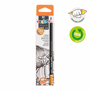 Carioca trojhranná tužka Black, 0/2B, krabička, 12 ks