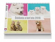 Štěňata a koťata - stolní kalendář
