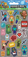 Minecraft samolepky šedé