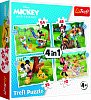 Trefl Puzzle Mickey Mouse: Krásný den 4v1 (35,48,54,70 dílků)