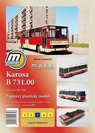 Karosa B 731.00 rok výroby 1982 - 1986/papírový model