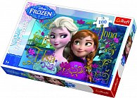 Trefl Puzzle Frozen - Anna a Elsa / 100 dílků